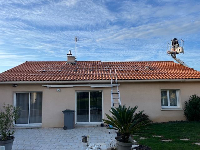 mise en place des fixations et rails